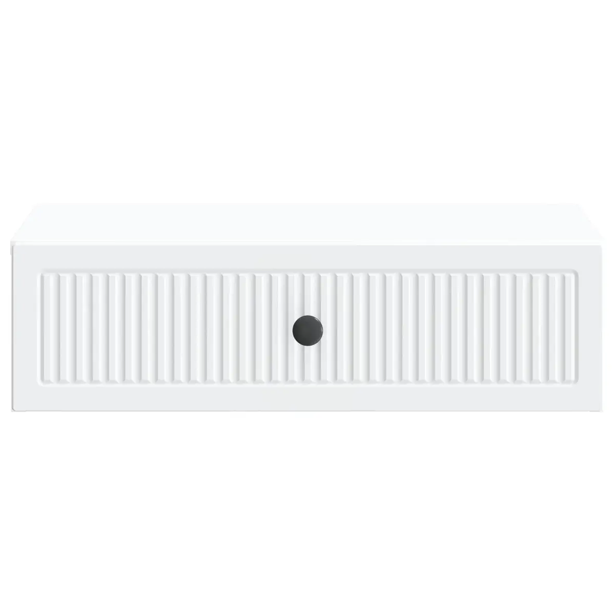 Wall-Mounted Side Table in White for Storage