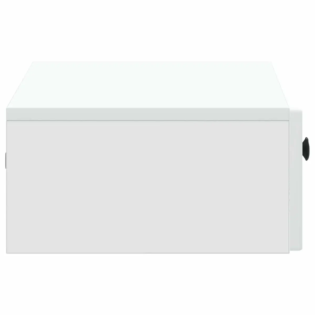 Wall-Mounted Side Table in White for Storage