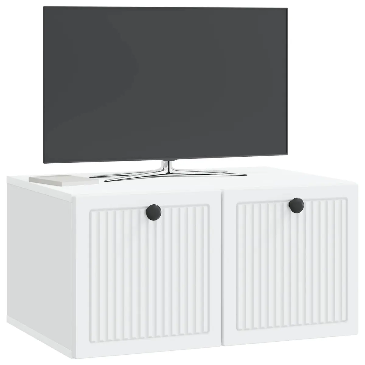 Wall-Mounted TV Cabinet in White
