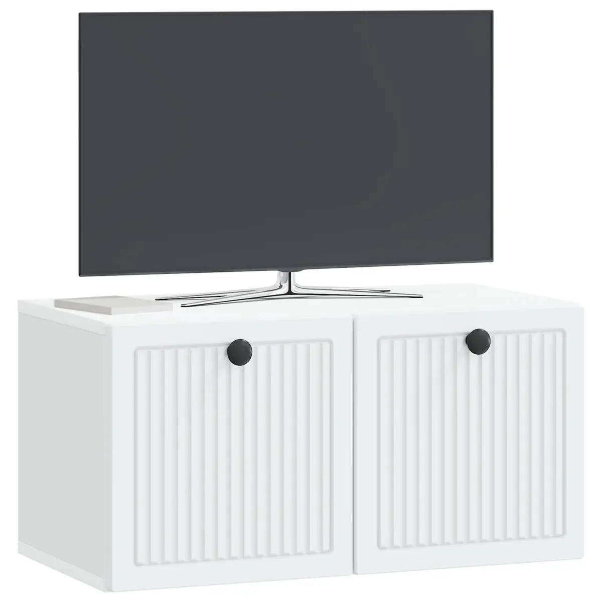 Wall-Mounted TV Cabinet Engineered Wood 59.5 x 31 x 30 cm White