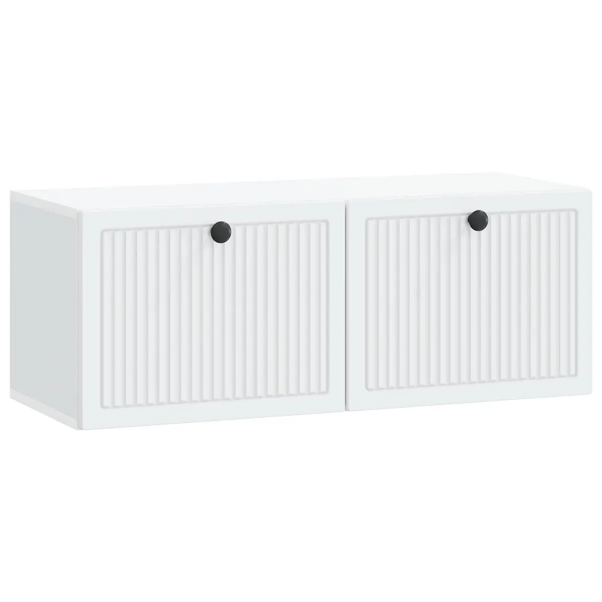 Wall-Mounted TV Cabinet in White