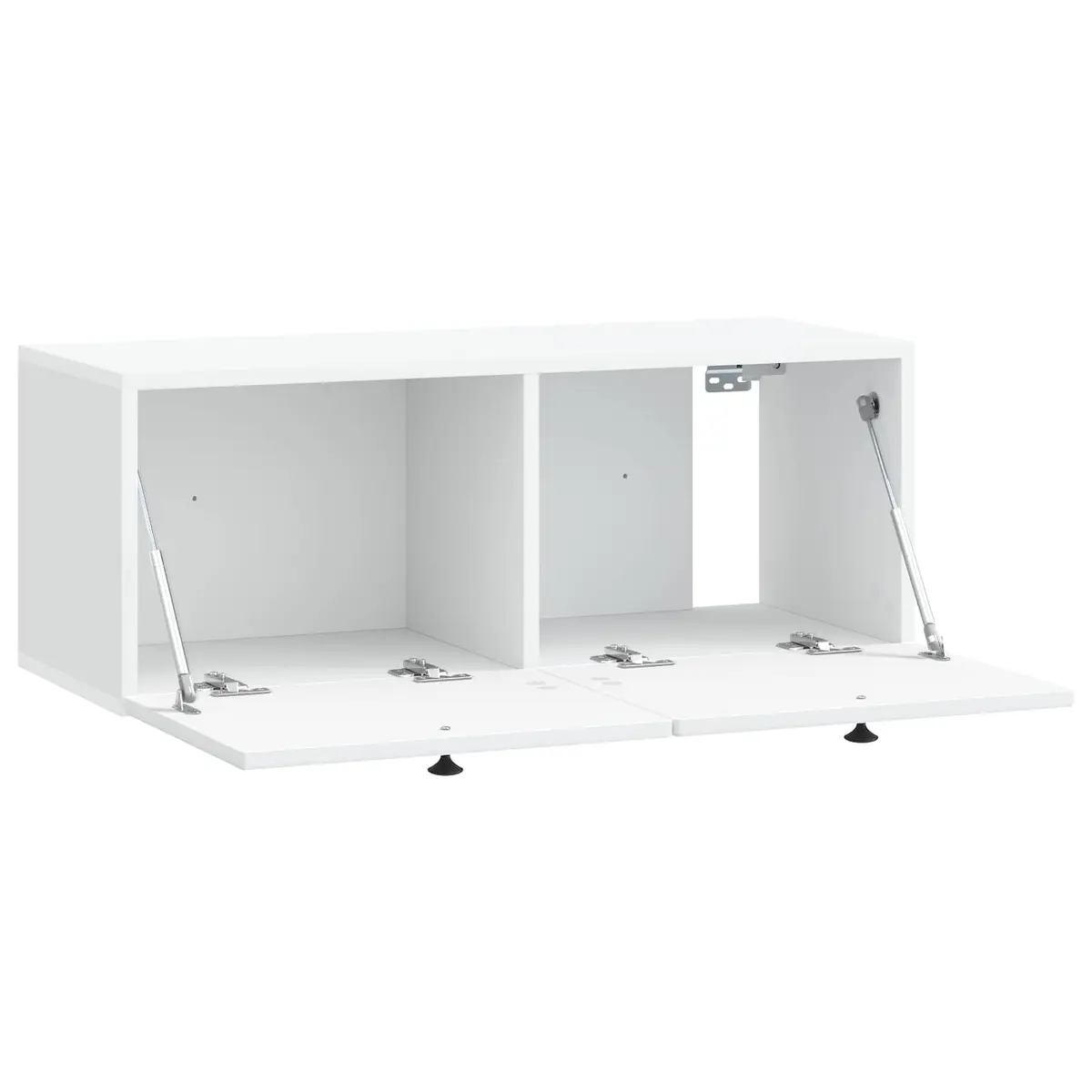 Wall-Mounted TV Cabinet in White