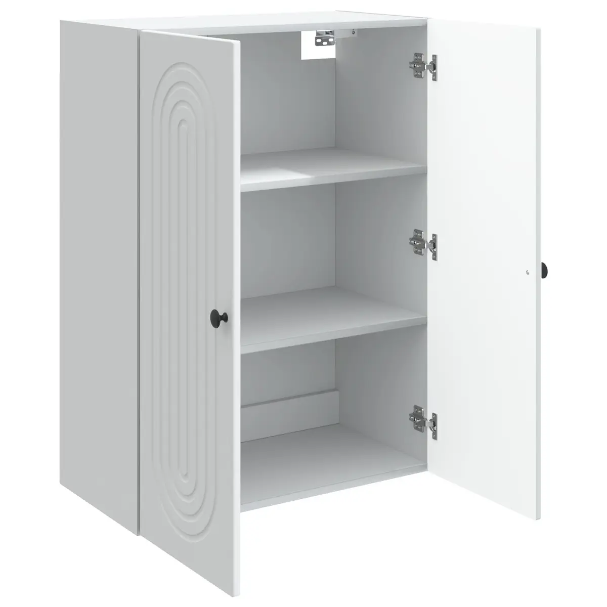 Wall-Mounted Storage Cabinet Engineered Wood 66x34.5x90cm White
