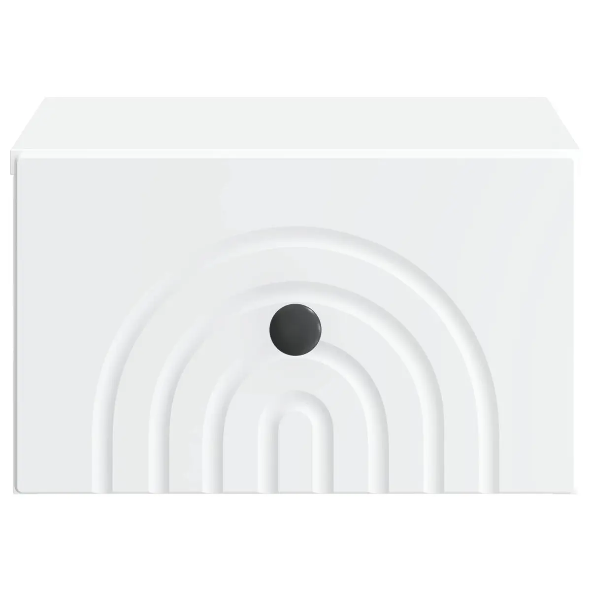 Wall-Mounted Bedside Cabinet in White