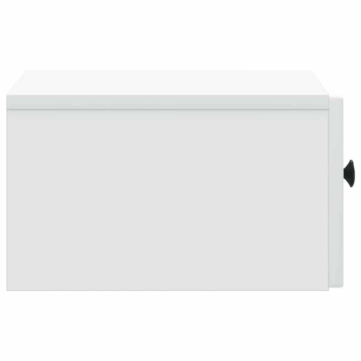 Wall-Mounted Bedside Cabinet in White