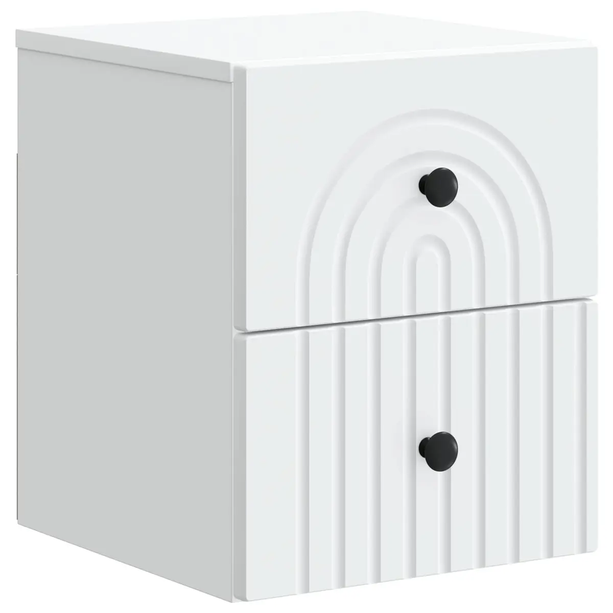 Wall-Mounted Bedside Cabinet Engineered Wood 33 x 34.5 x 40 cm White