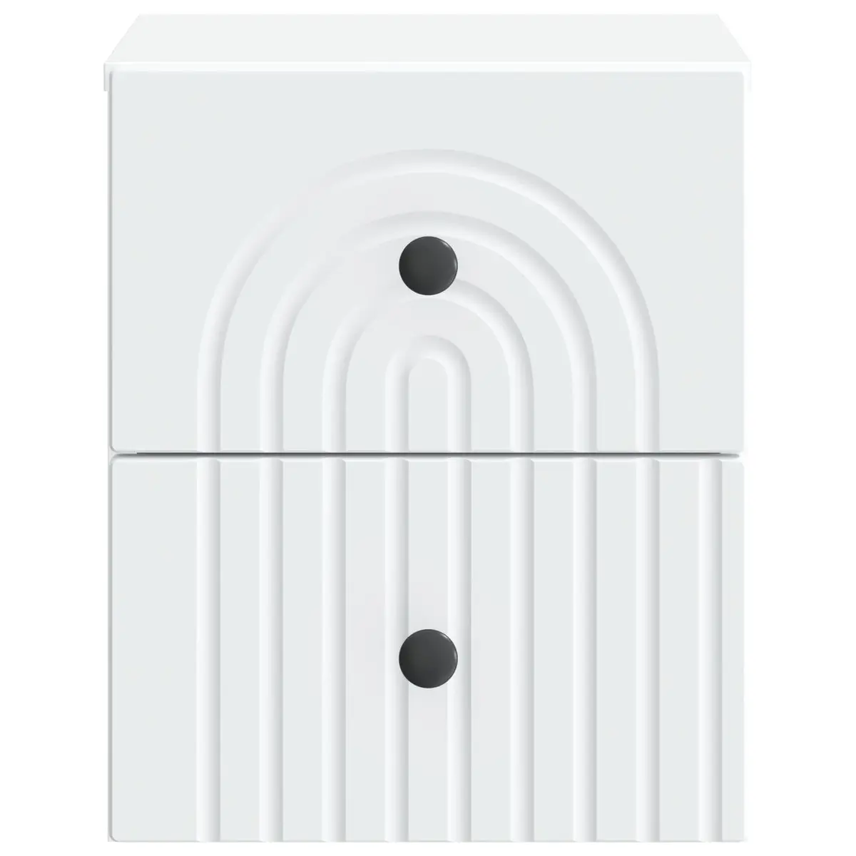 Wall-Mounted Bedside Cabinet Engineered Wood 33 x 34.5 x 40 cm White