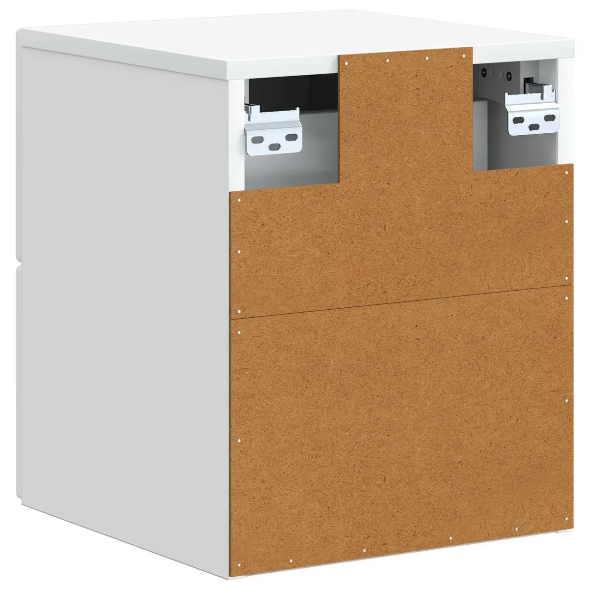 Wall-Mounted Bedside Cabinet Engineered Wood 33 x 34.5 x 40 cm White