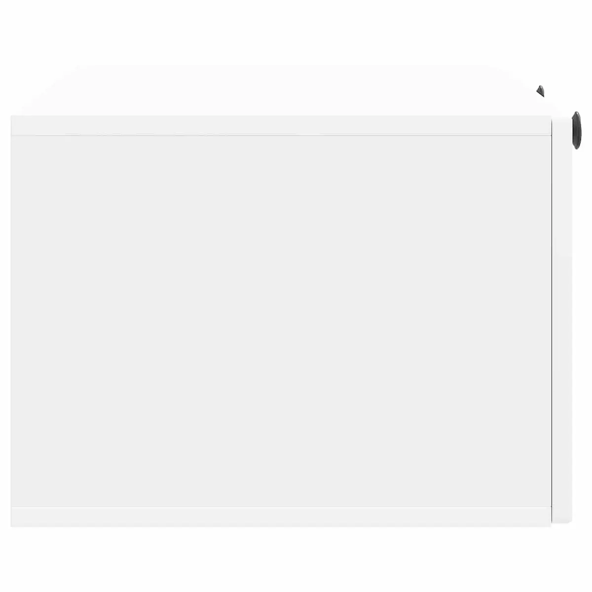 Wall-Mounted TV Cabinet White Storage Unit Living Room Media Organizer 78.5cm