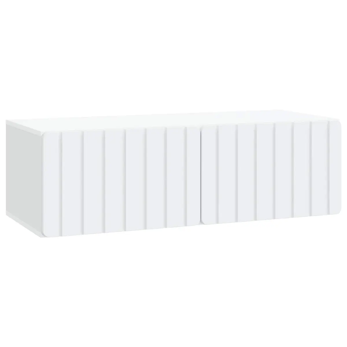 Wall-Mounted TV Cabinet Engineered Wood 98x41x30cm White