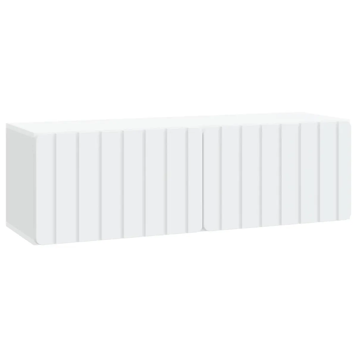 White Wall-Mounted TV Cabinet 98x31x30cm