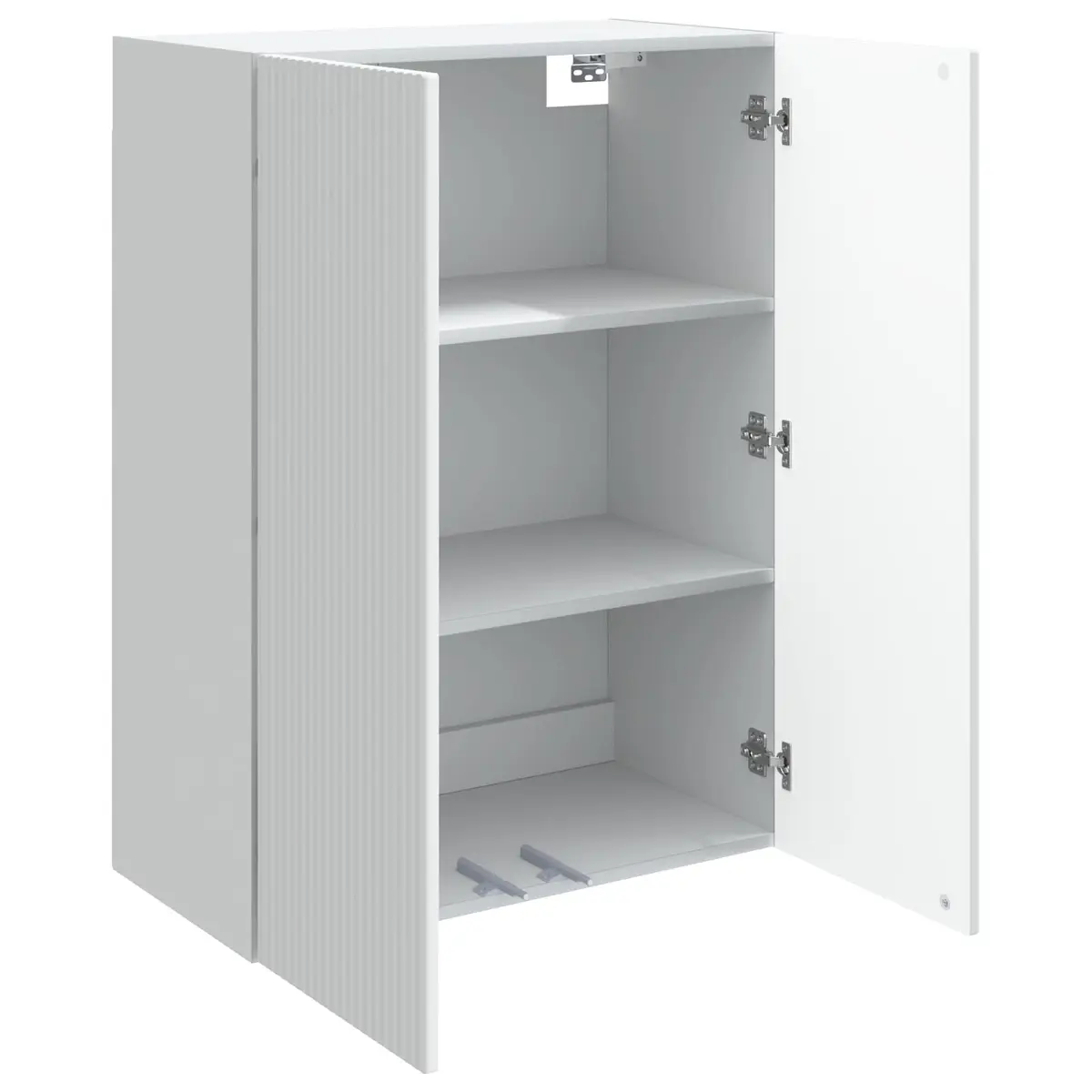 Wall-Mounted Storage Cabinet Engineered Wood 66 x 34.5 x 90 cm White