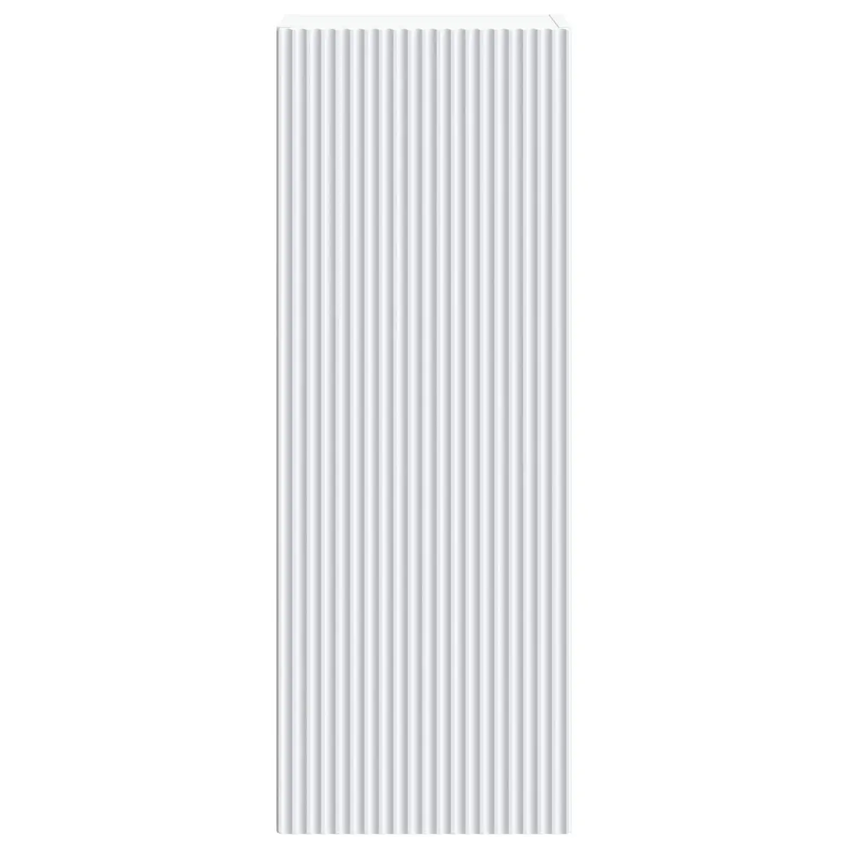 White Wall Storage Cabinet with LED Lights