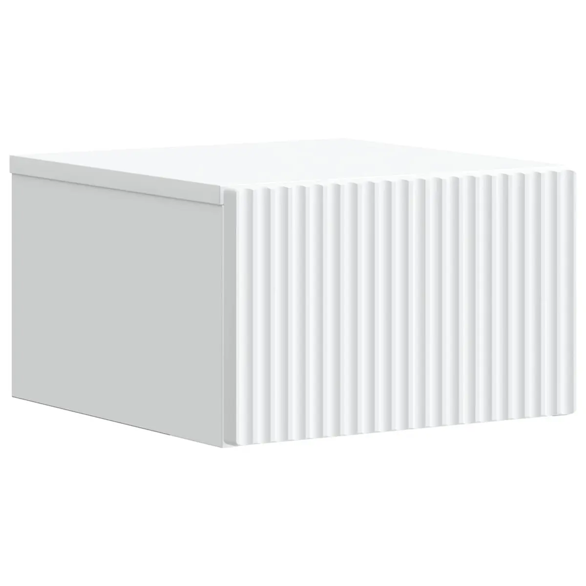 Wall-Mounted Bedside Cabinet Engineered Wood 33x34.5x20cm White