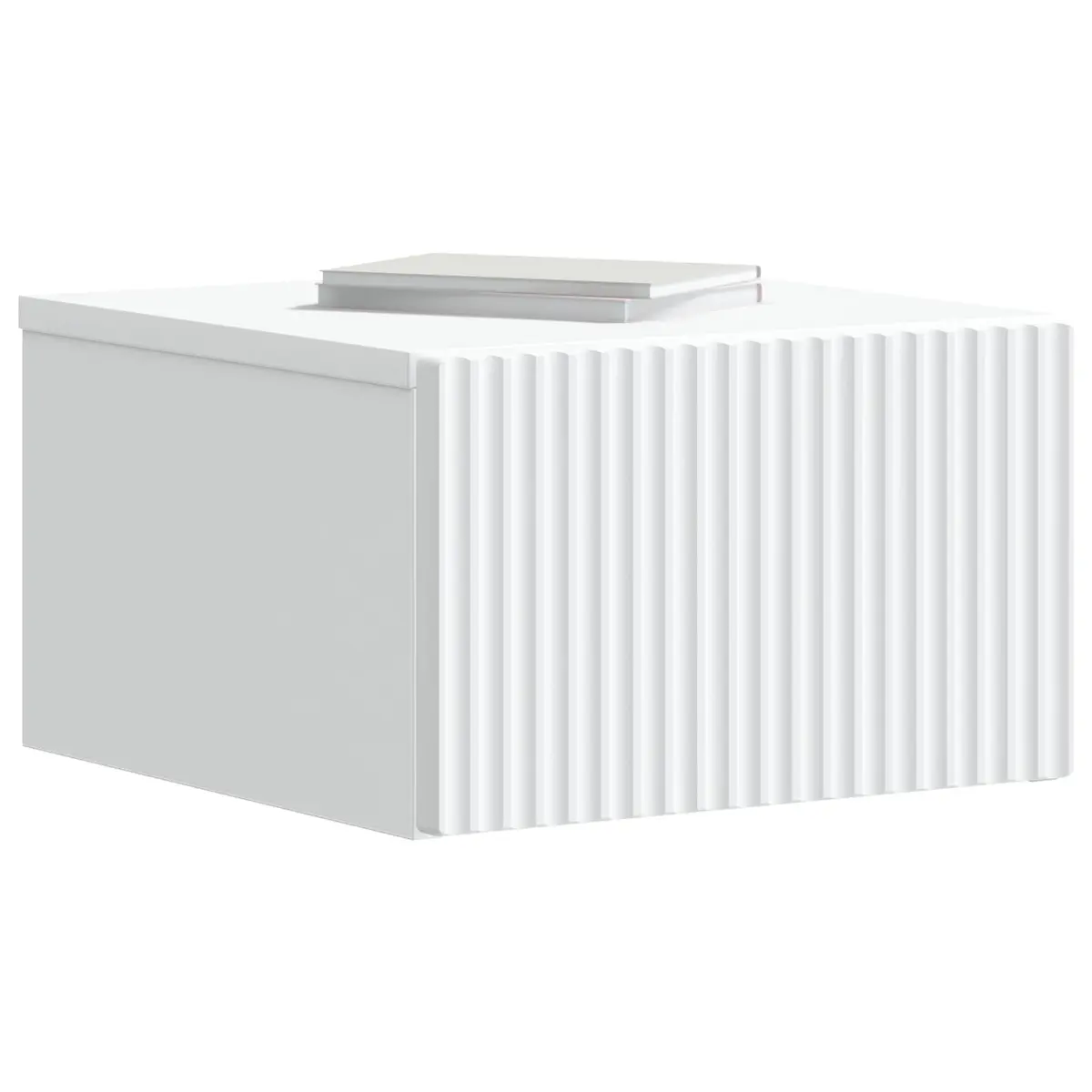Wall-Mounted Bedside Cabinet Engineered Wood 33x34.5x20cm White