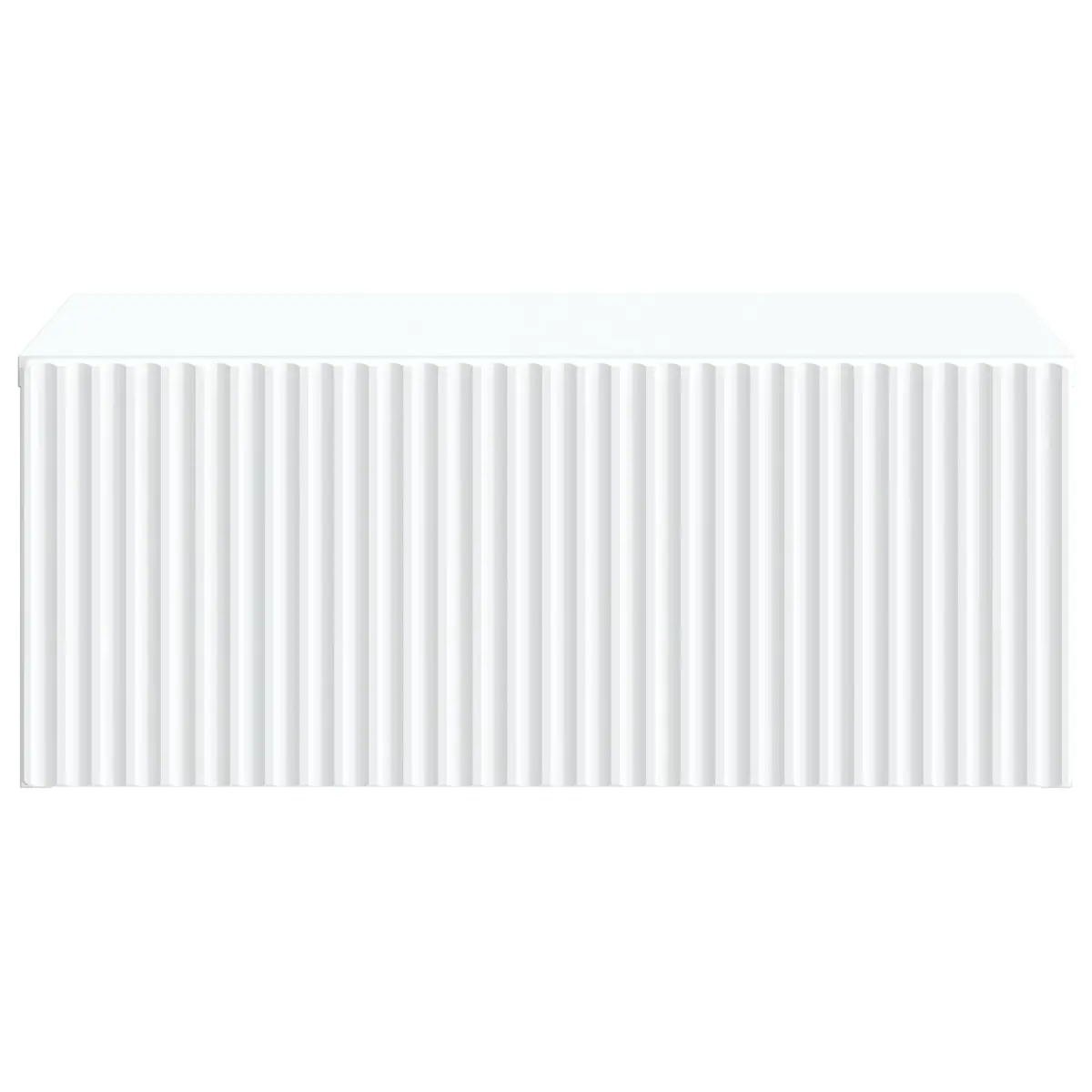 Wall-Mounted Bedside Cabinet in White