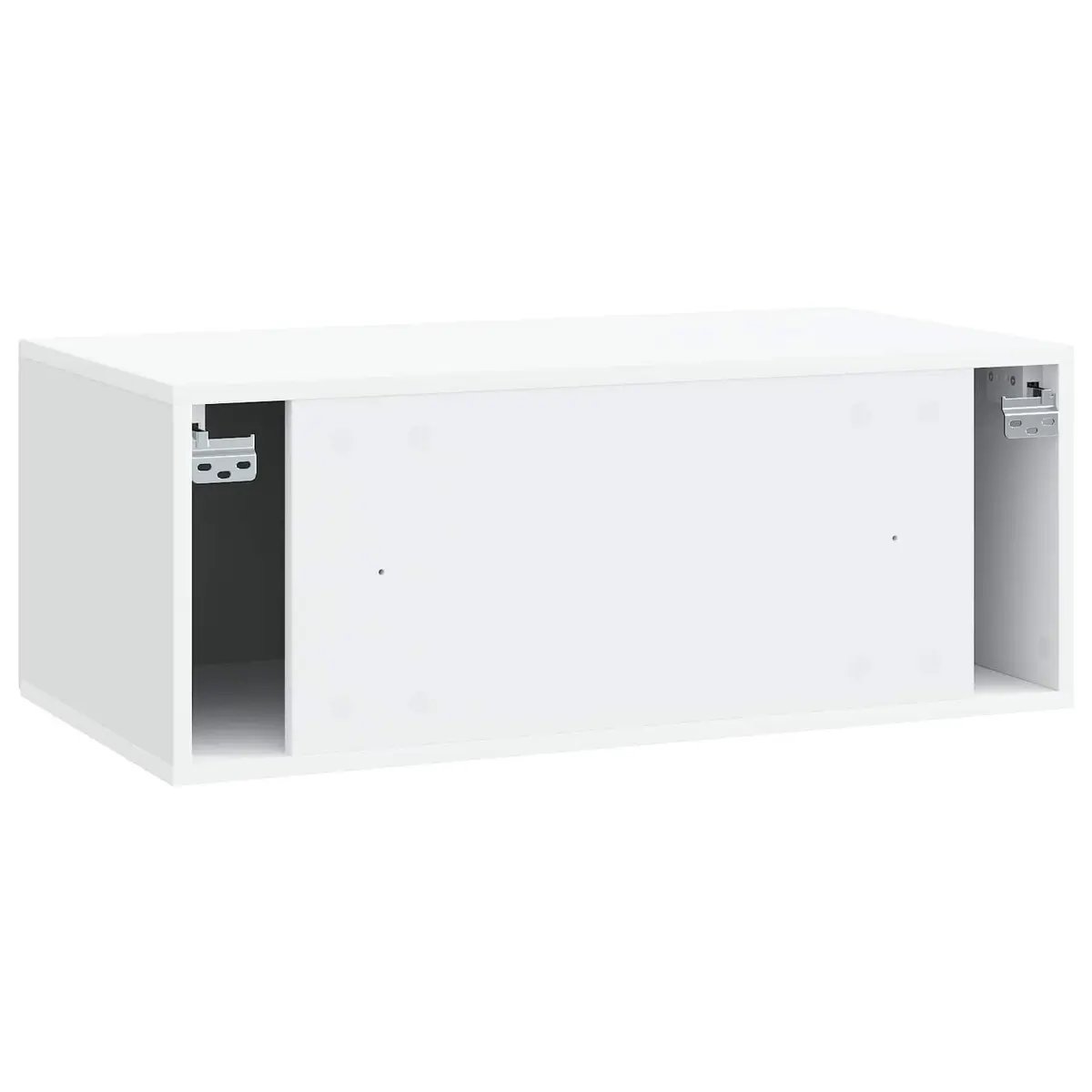 Wall-Mounted TV Cabinet White Modern Living Room Storage Engineered Wood 78.5cm