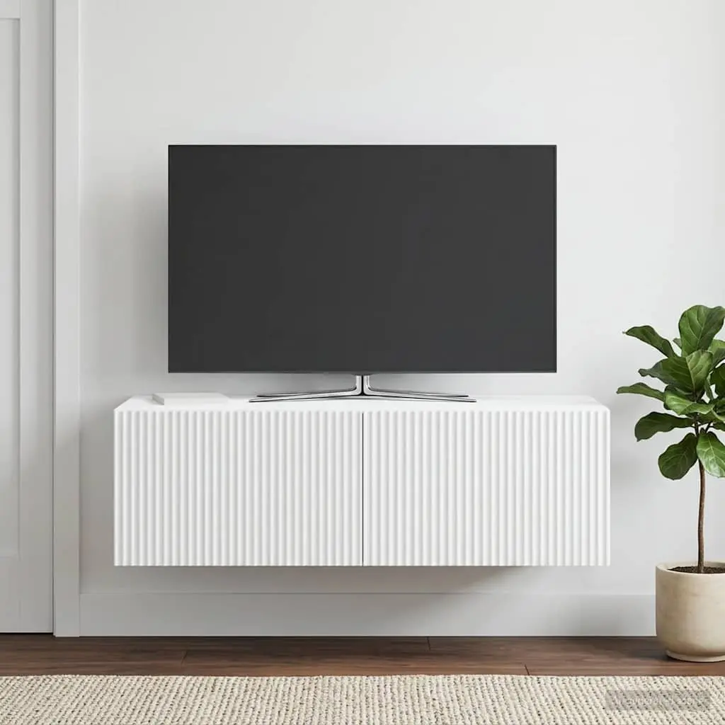 TV Cabinet Engineered Wood 98x41x30cm White
