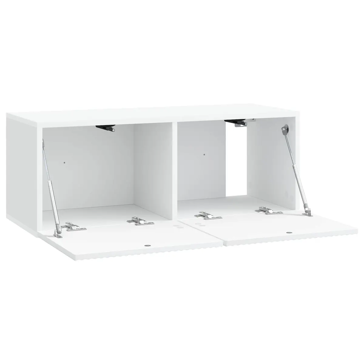 White Wall-Mounted TV Cabinet for Living Spaces
