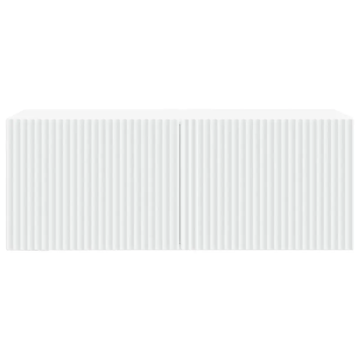White Wall-Mounted TV Cabinet for Living Spaces