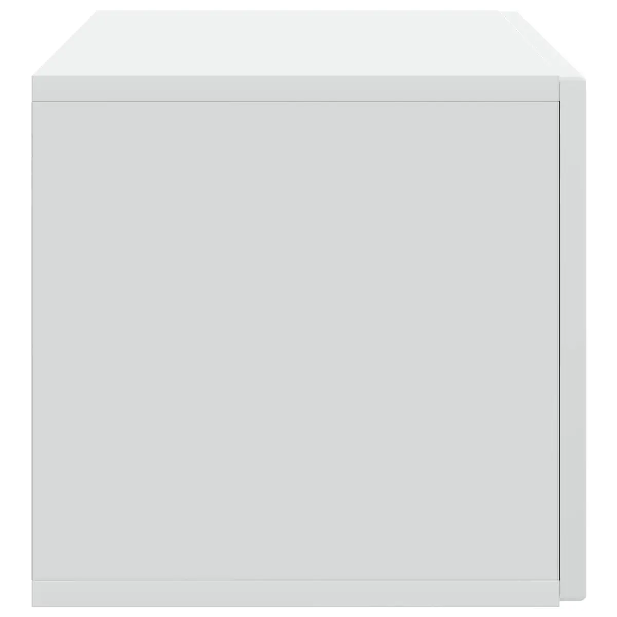 White Wall-Mounted TV Cabinet for Living Spaces