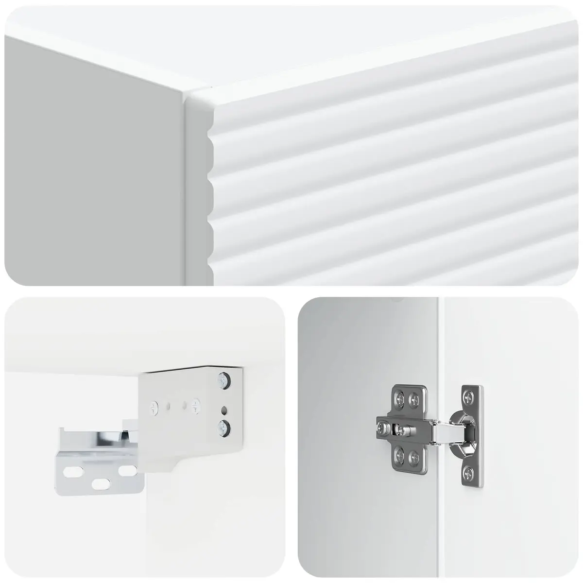Wall-Mounted Storage Cabinet in White