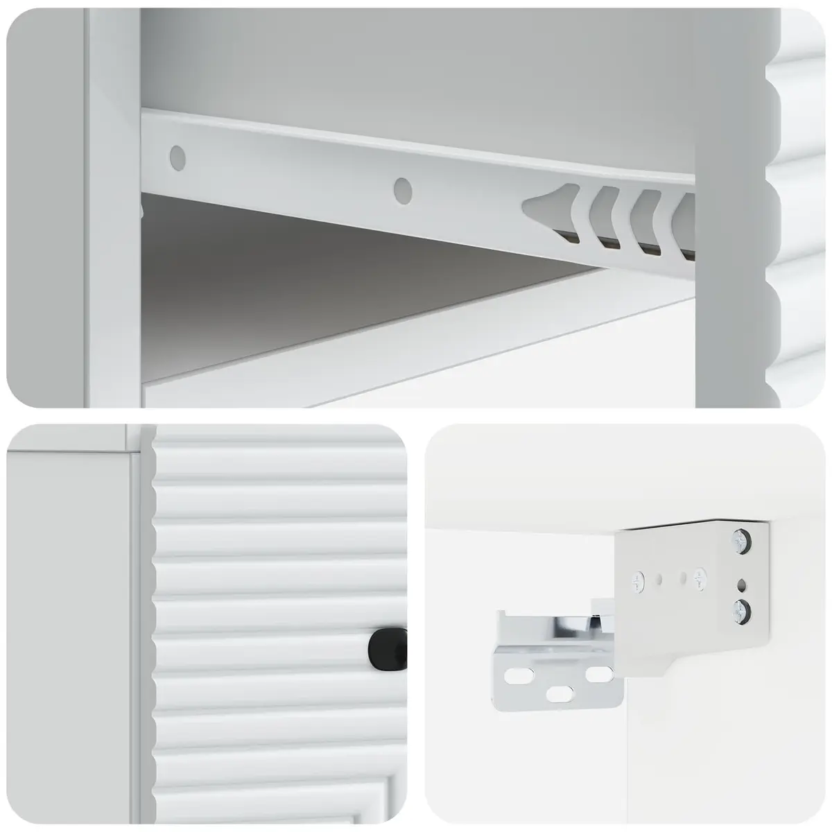 Wall-Mounted Bedside Cabinet with Drawer