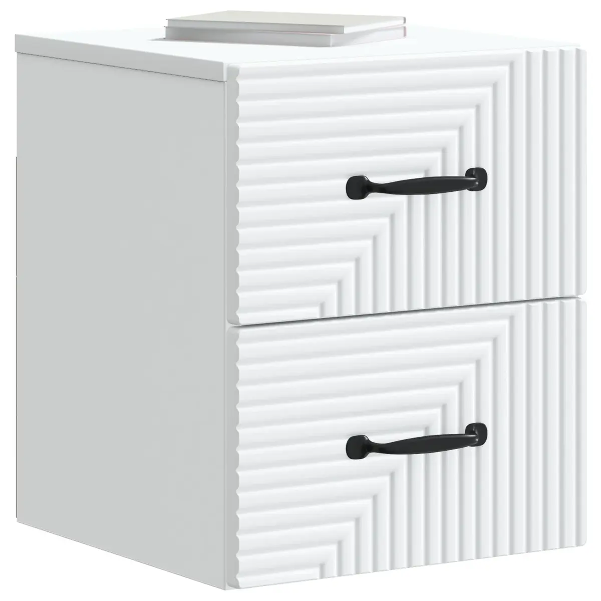 Wall-Mounted Bedside Cabinet White 34.5 x 33 x 40 cm