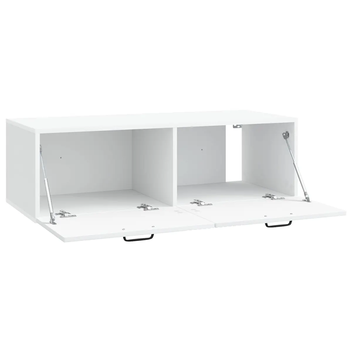 White Wall-Mounted TV Cabinet for Storage