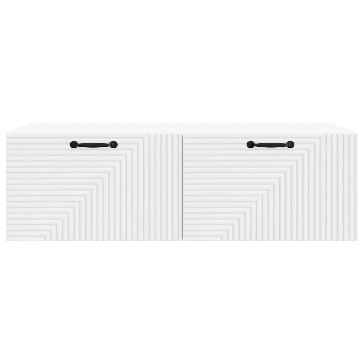 White Wall-Mounted TV Cabinet for Storage