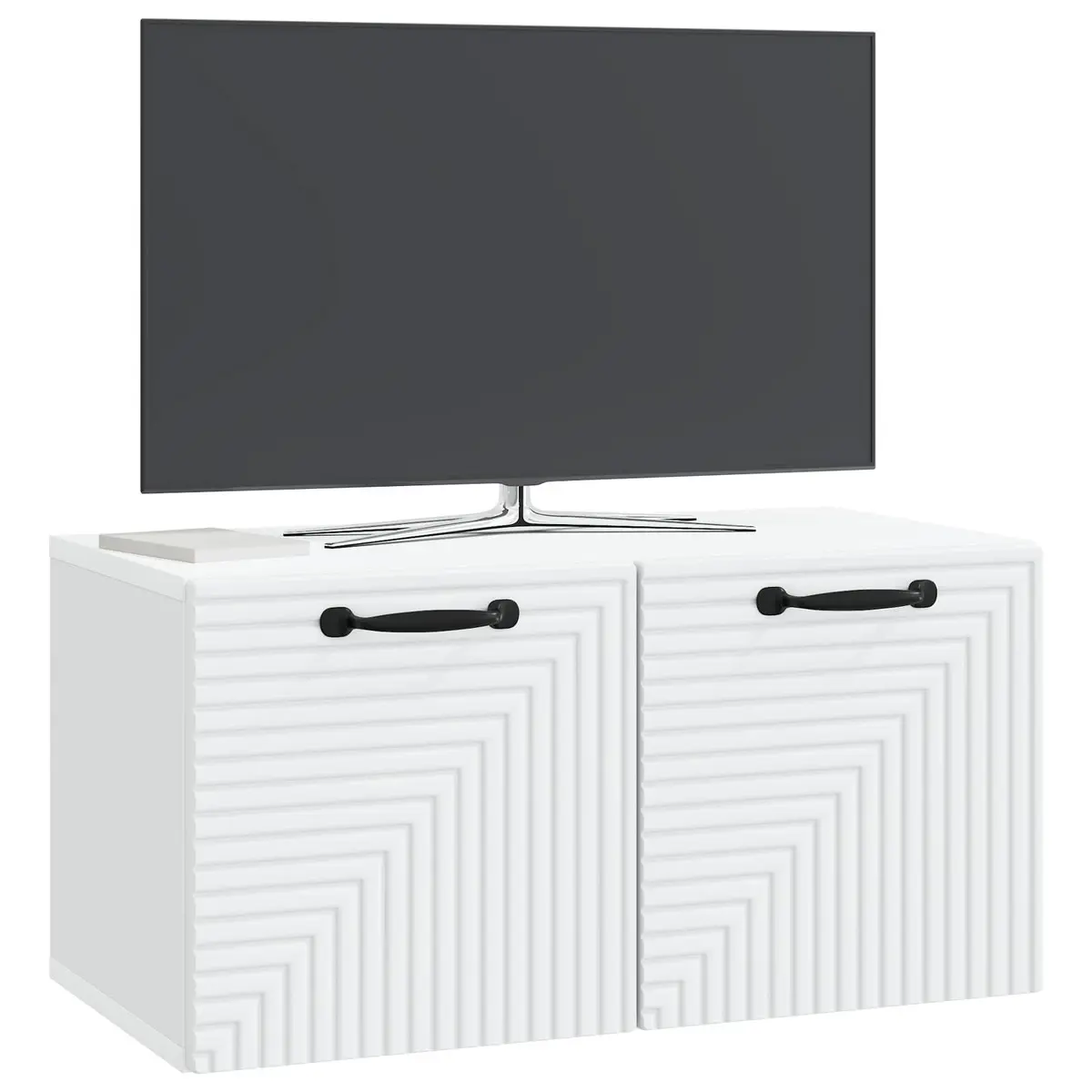 Wall-Mounted TV Cabinet Engineered Wood 59.5x31x30cm White
