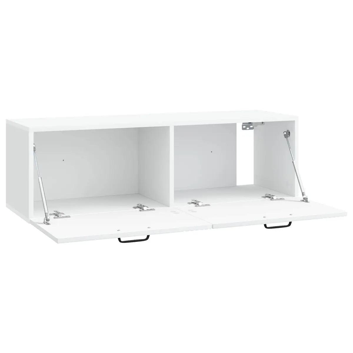 White Wall-Mounted TV Cabinet for Storage