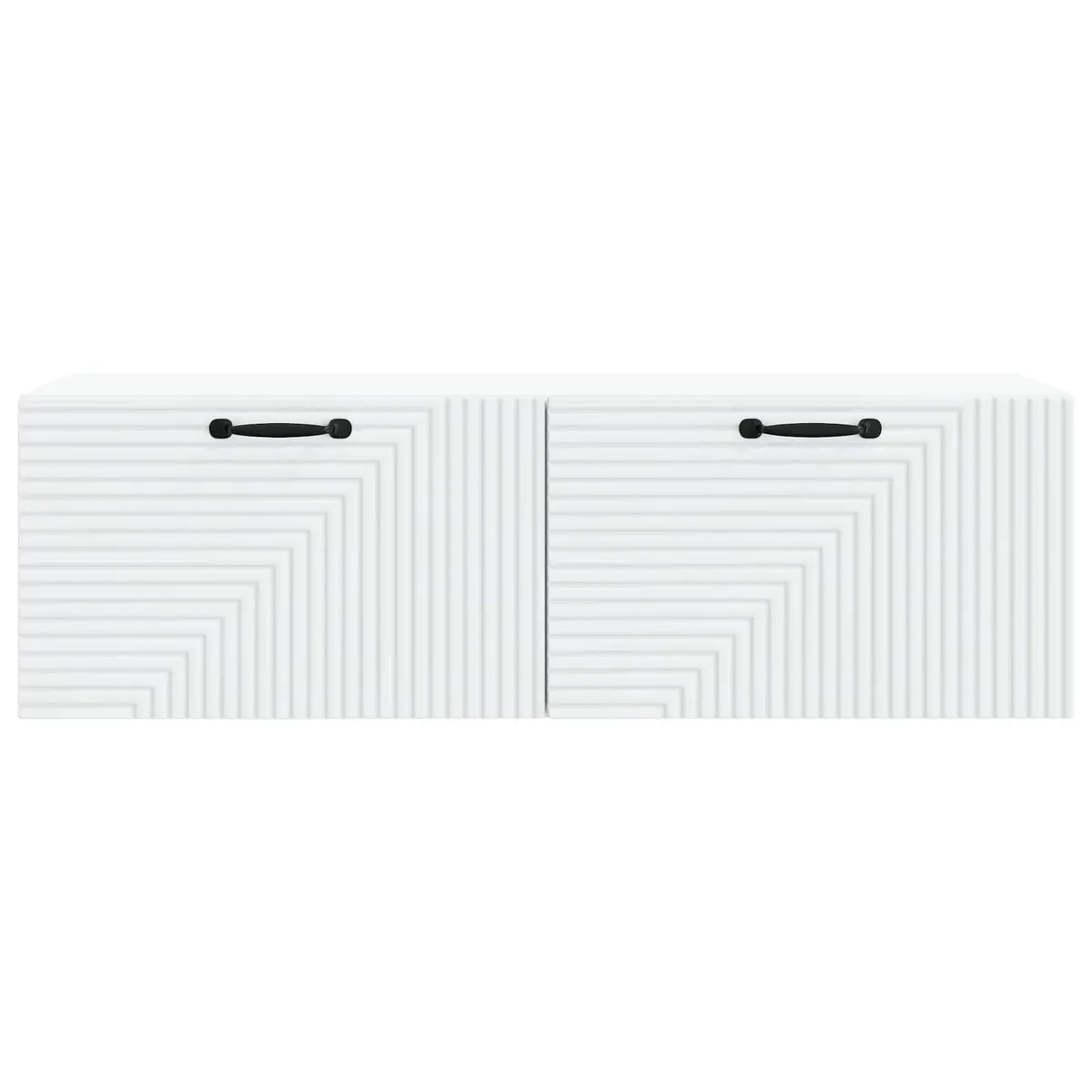 White Wall-Mounted TV Cabinet for Storage