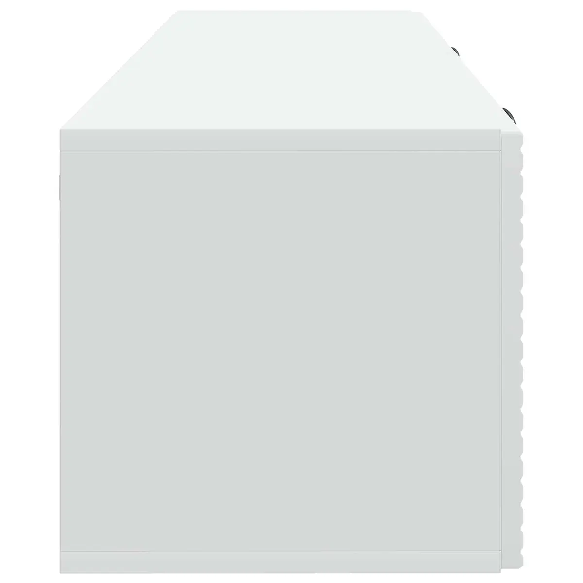 White Wall-Mounted TV Cabinet for Storage
