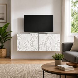 Stylish Wall-Mounted TV Cabinet with Storage Solutions