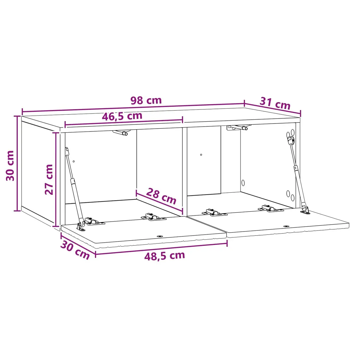 Wall-Mounted TV Cabinet with Storage Solutions