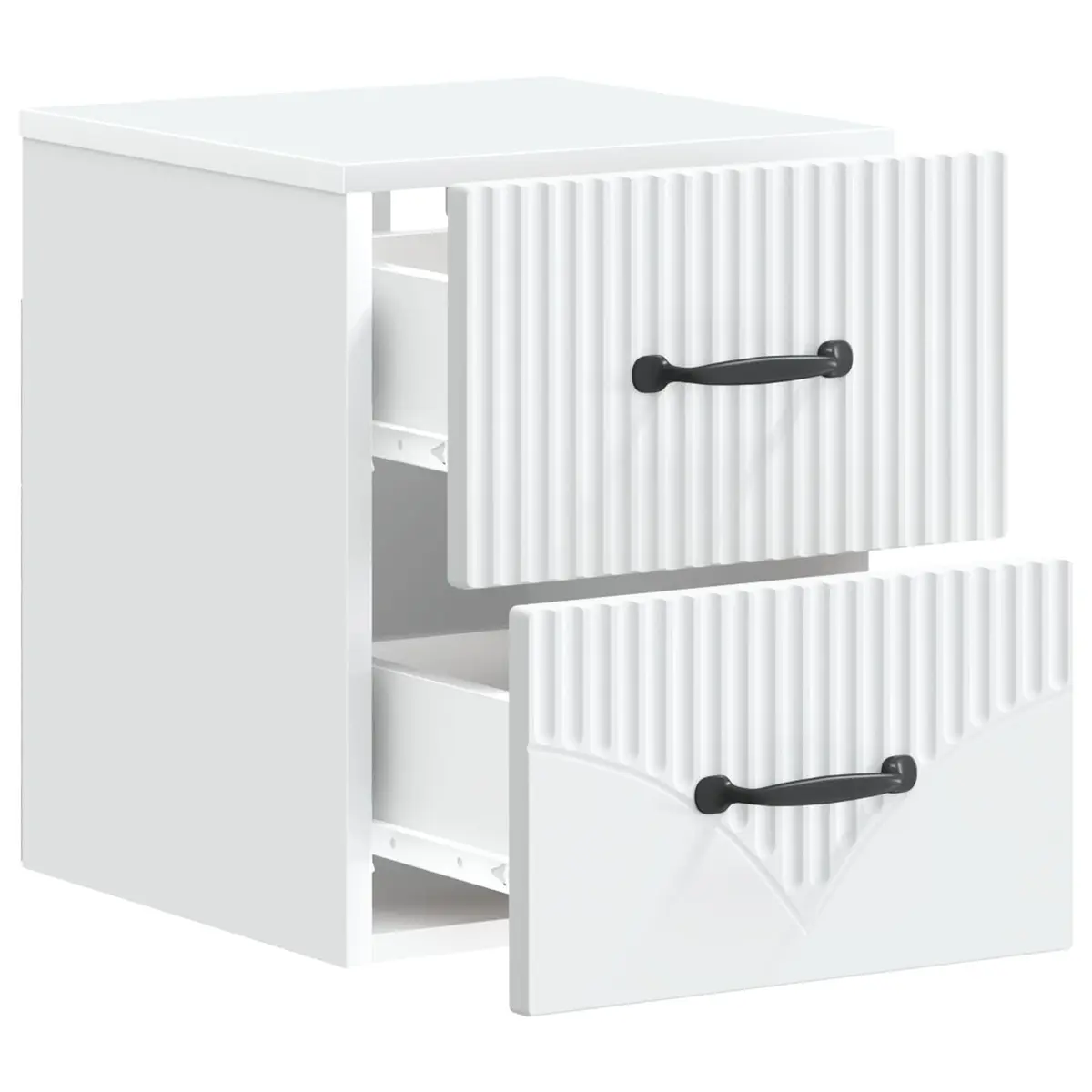 Wall-Mounted Bedside Cabinet with Storage
