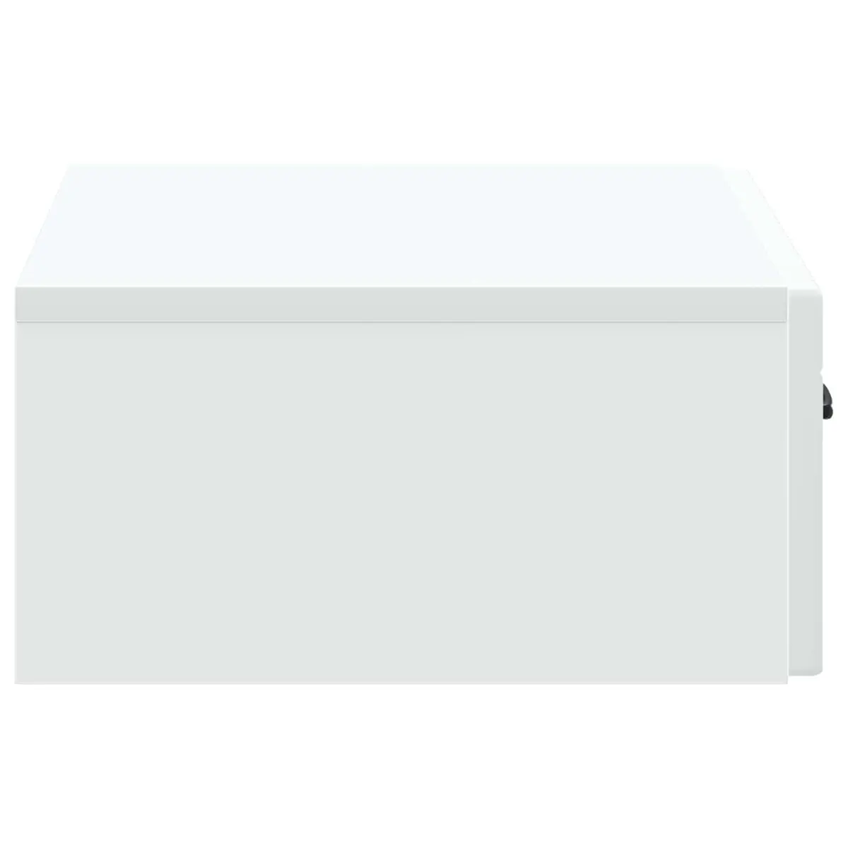 Wall-Mounted White Storage Cabinet 59cm