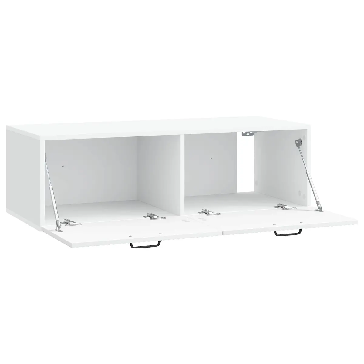Wall-Mounted TV Cabinet in White 98x41x30cm