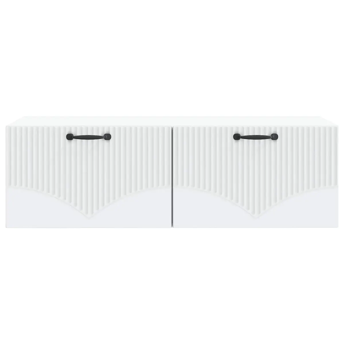 Wall-Mounted TV Cabinet in White 98x41x30cm