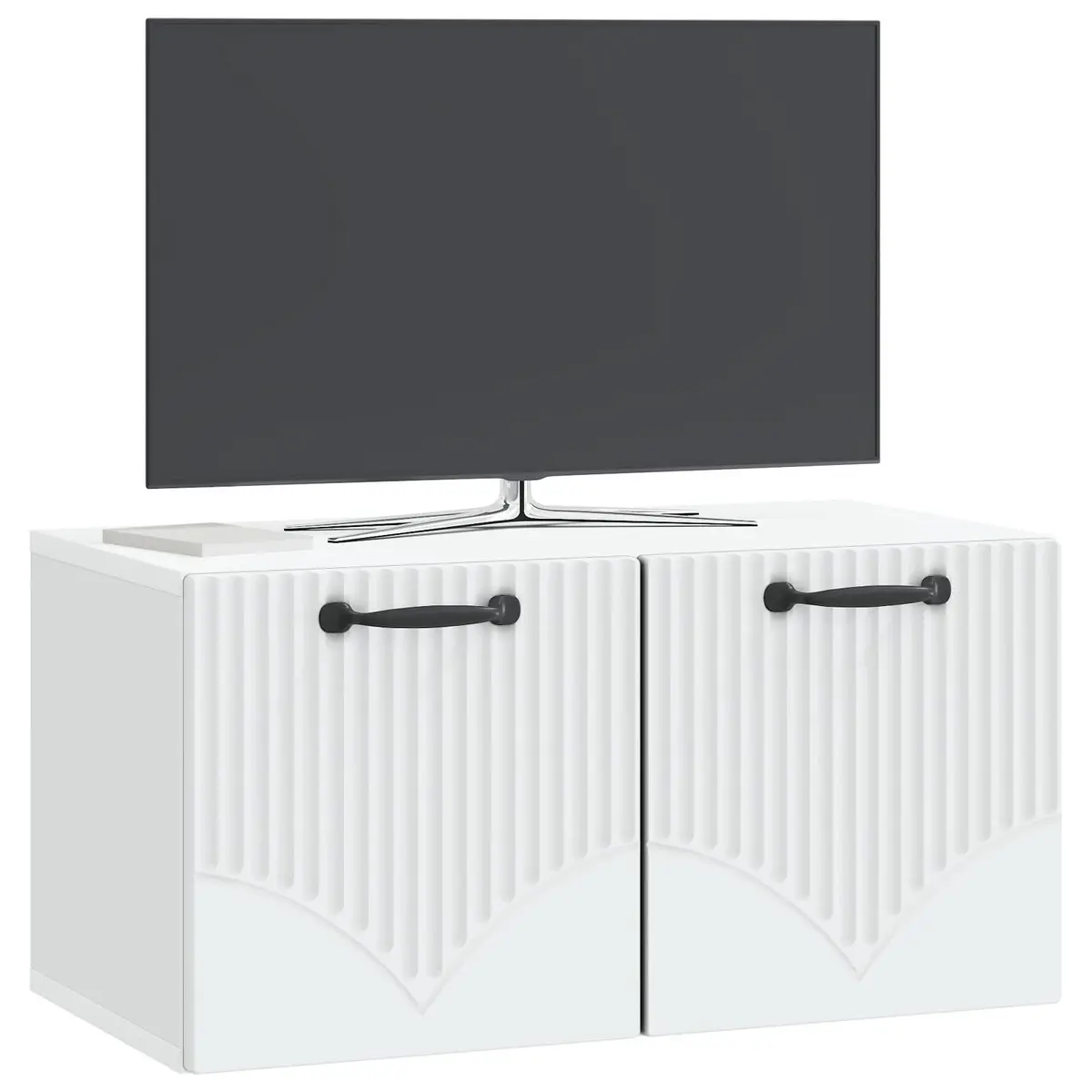 Wall-Mounted TV Cabinet Engineered Wood 59.5 x 31 x 30 cm White