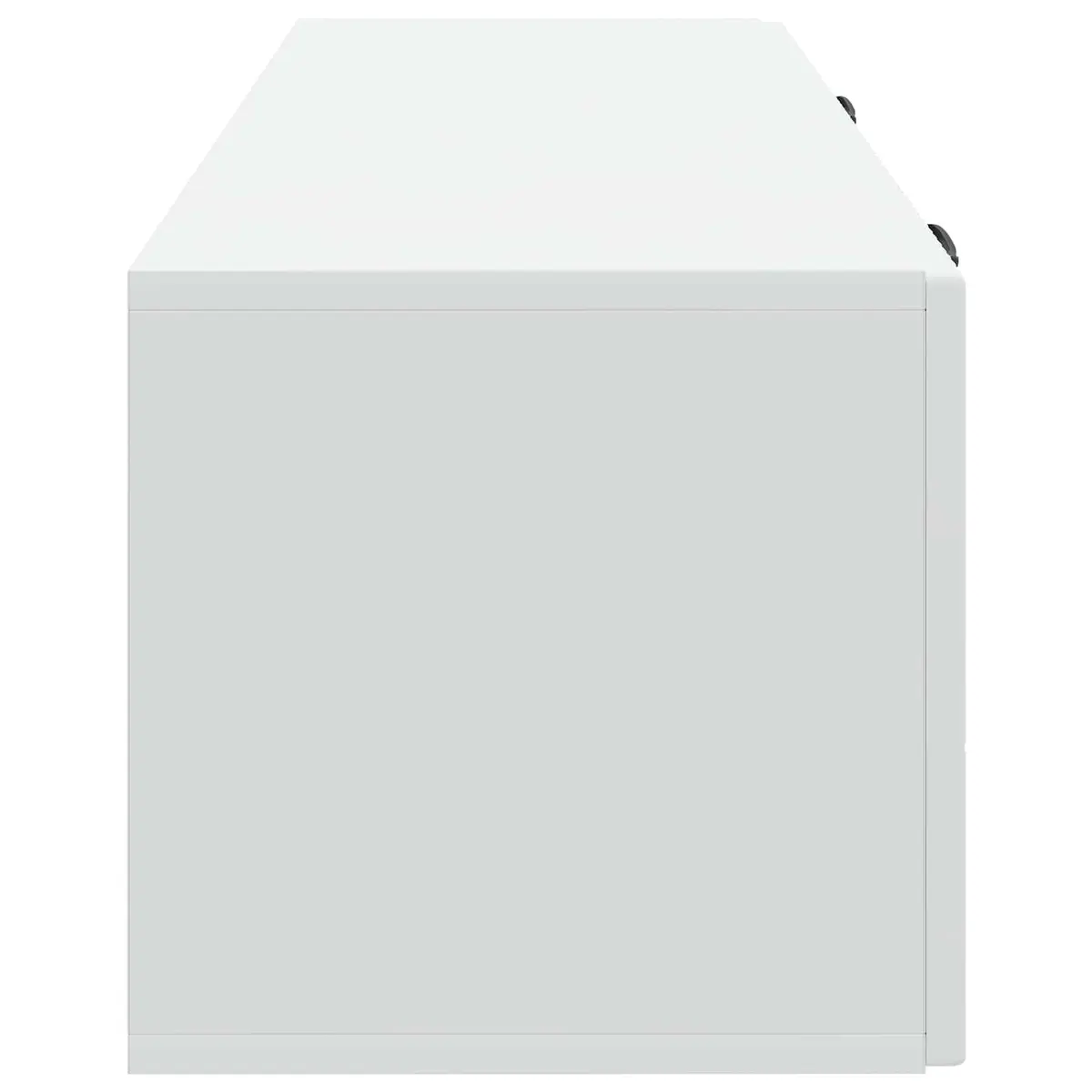 White Wall-Mounted TV Cabinet for Media Storage