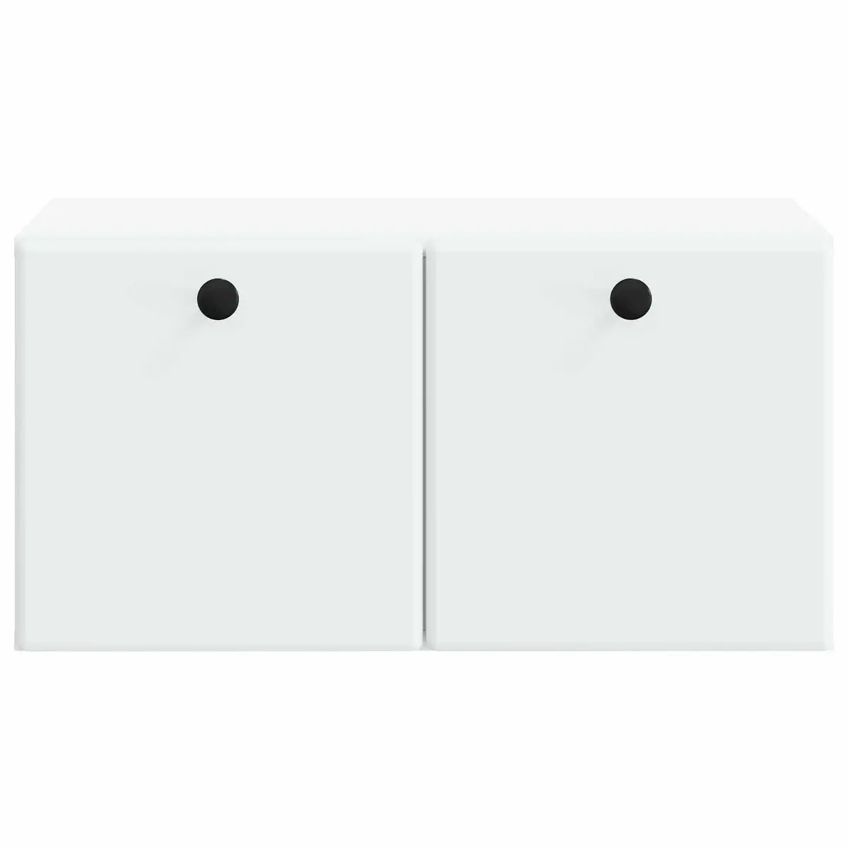 White Wall-Mounted TV Cabinet for Living Rooms