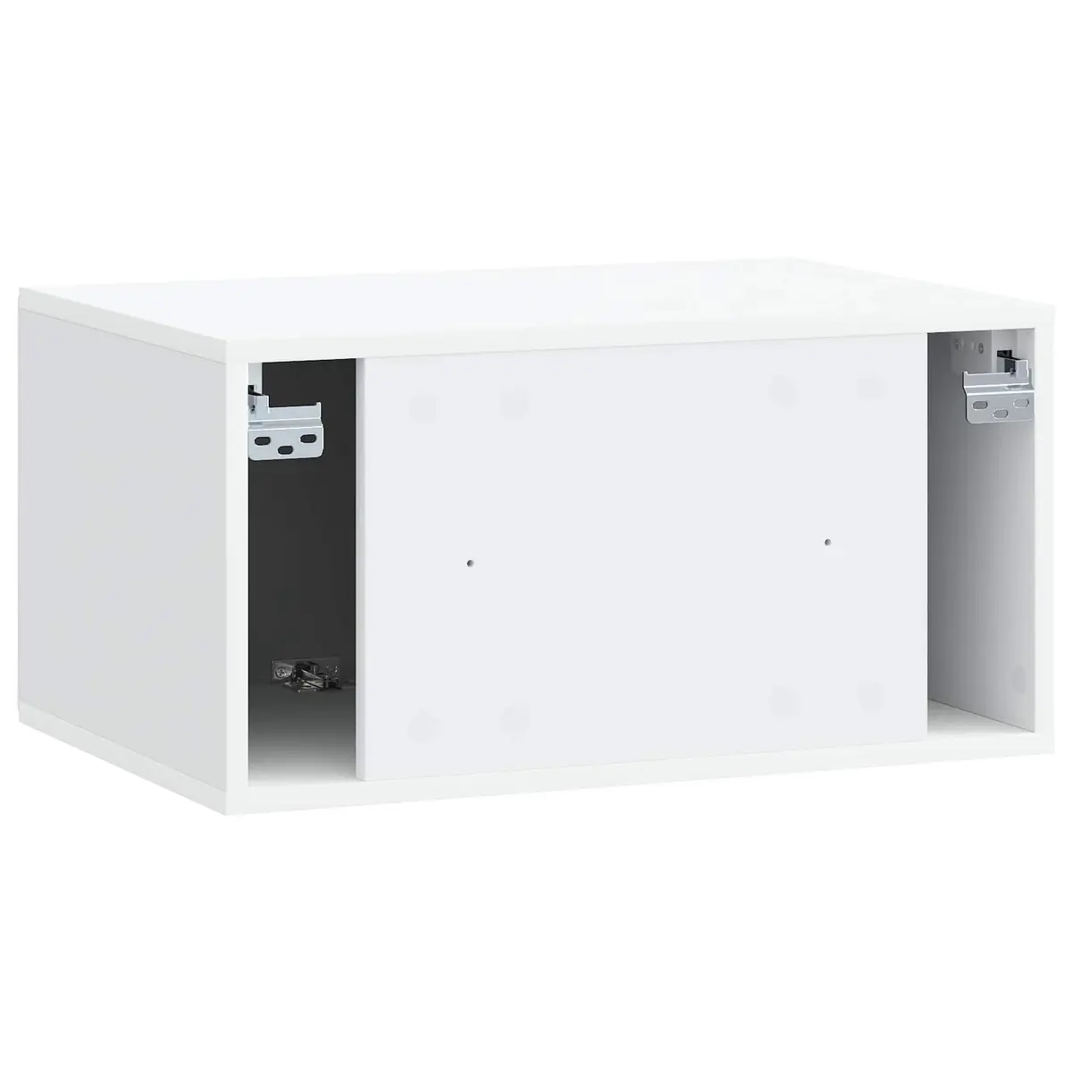 White Wall-Mounted TV Cabinet for Living Rooms