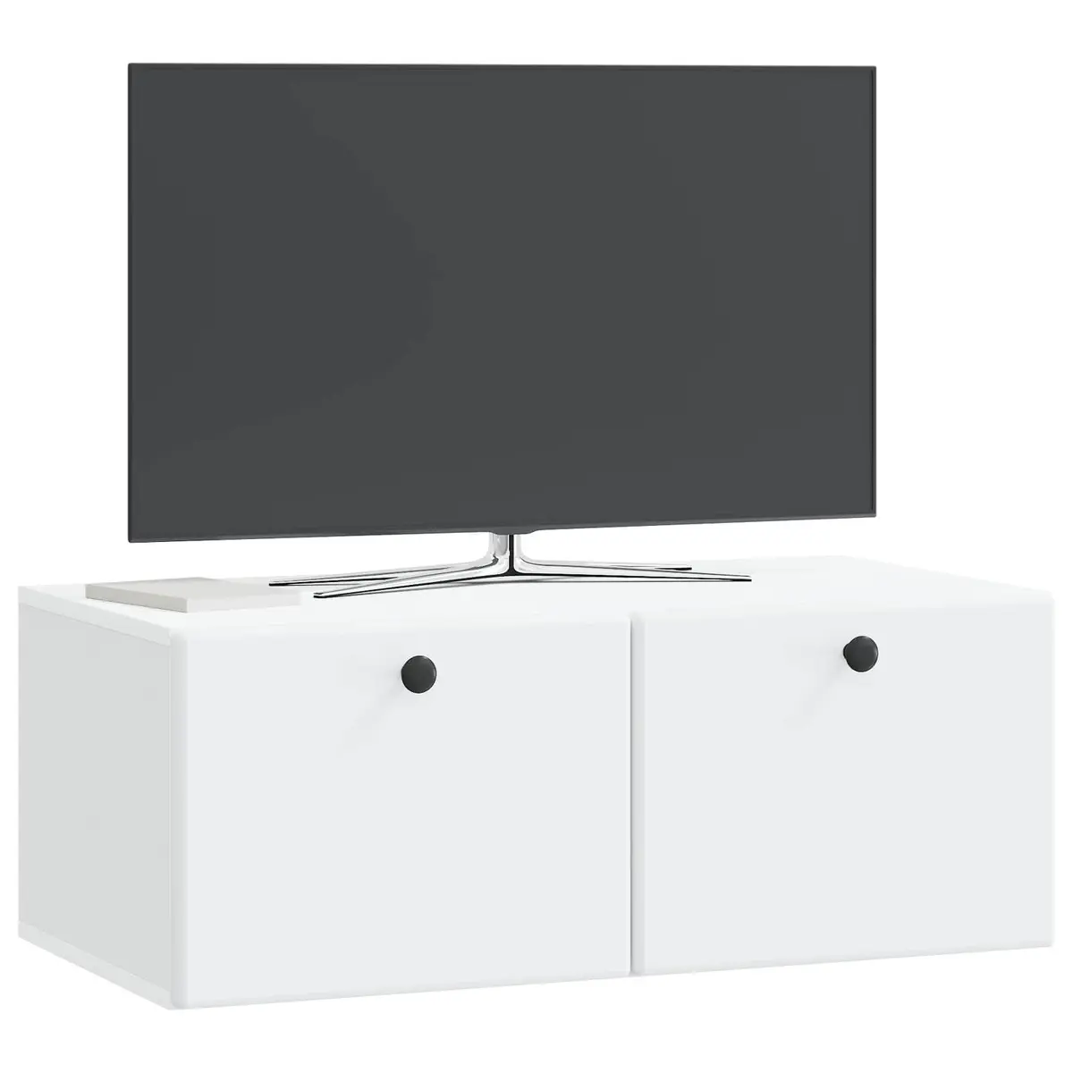 Wall-Mounted TV Cabinet 78.5 x 41 x 30 cm White Engineered Wood Storage Unit