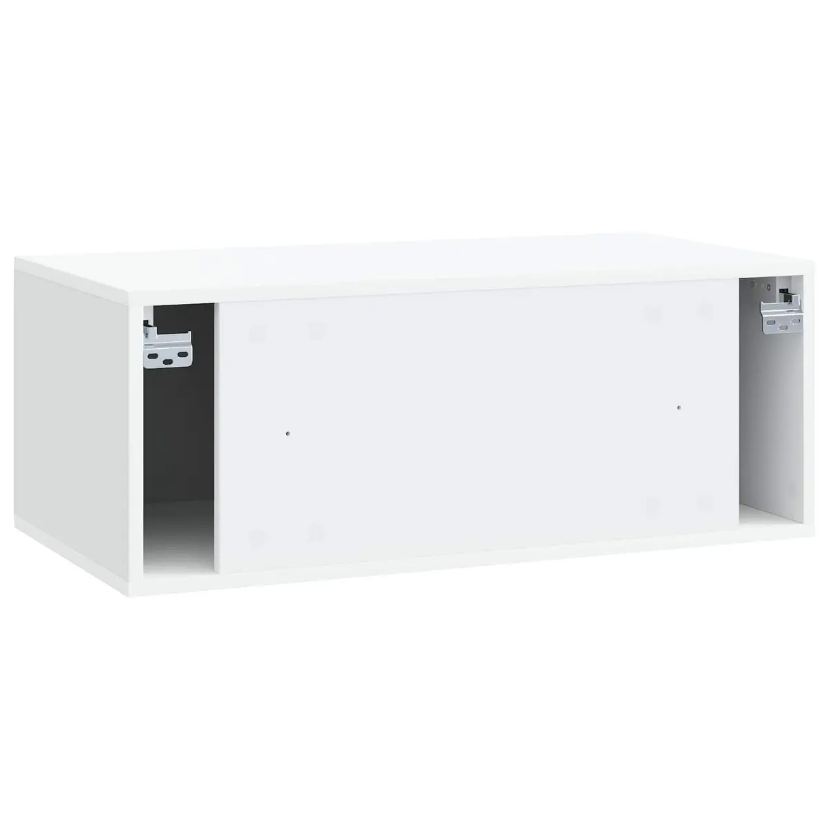Wall-Mounted TV Cabinet 78.5 x 41 x 30 cm White Engineered Wood Storage Unit