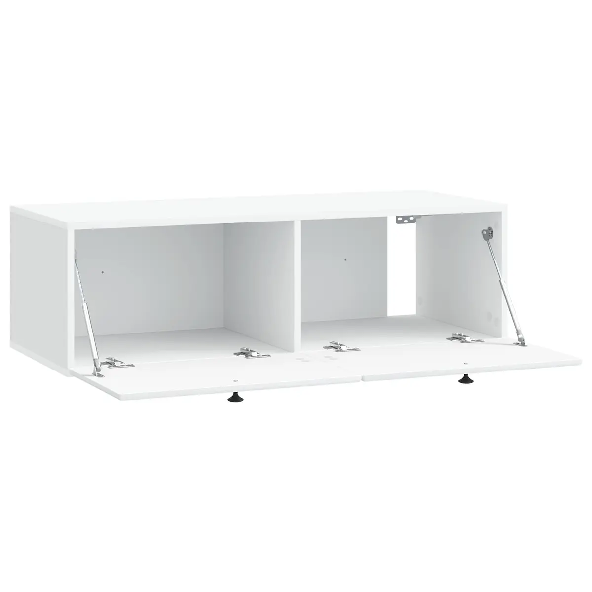Wall-Mounted TV Cabinet in White, 98 x 41 x 30 cm