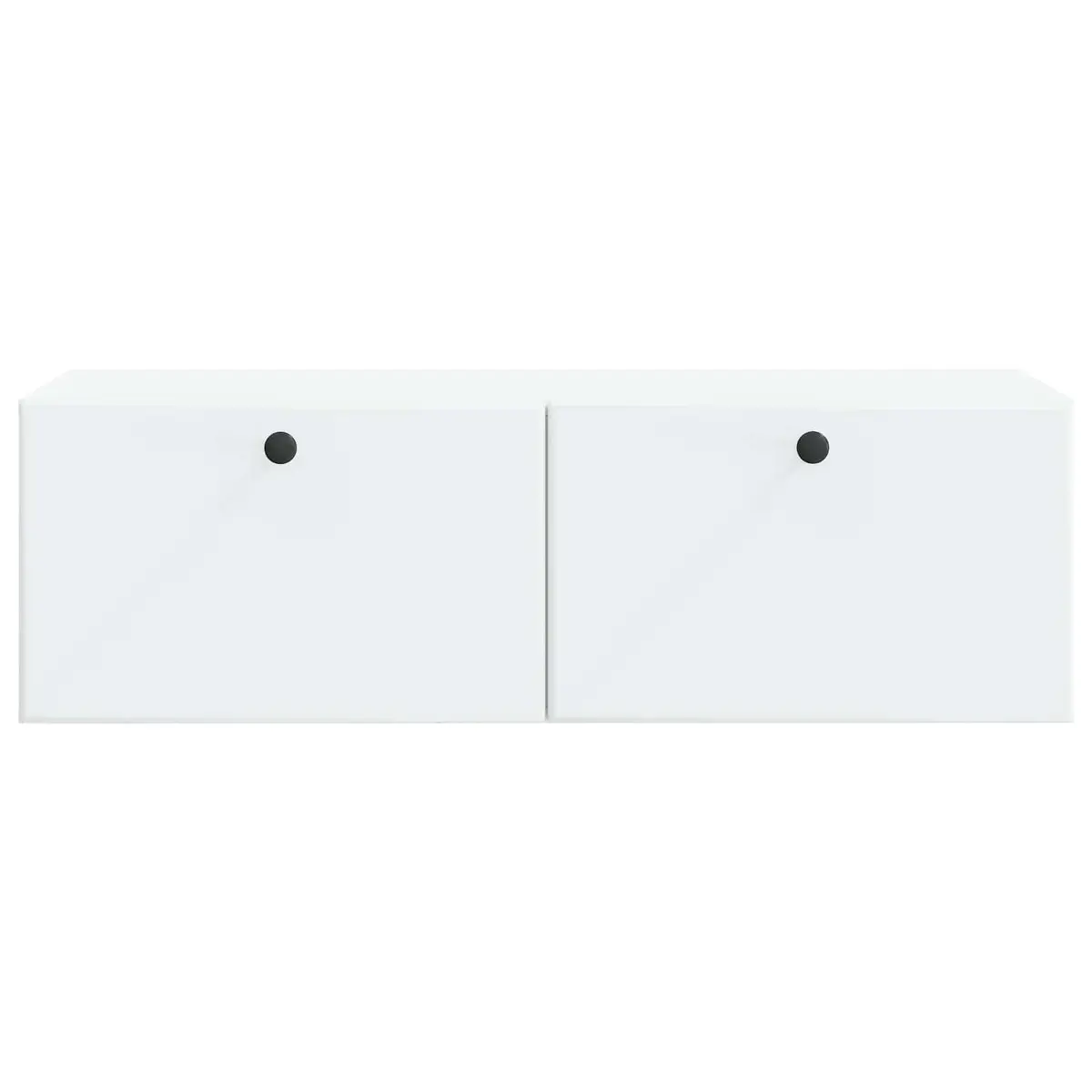 Wall-Mounted TV Cabinet in White, 98 x 41 x 30 cm