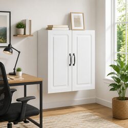 Stylish Wall-Mounted Storage Cabinet with Adjustable Shelves