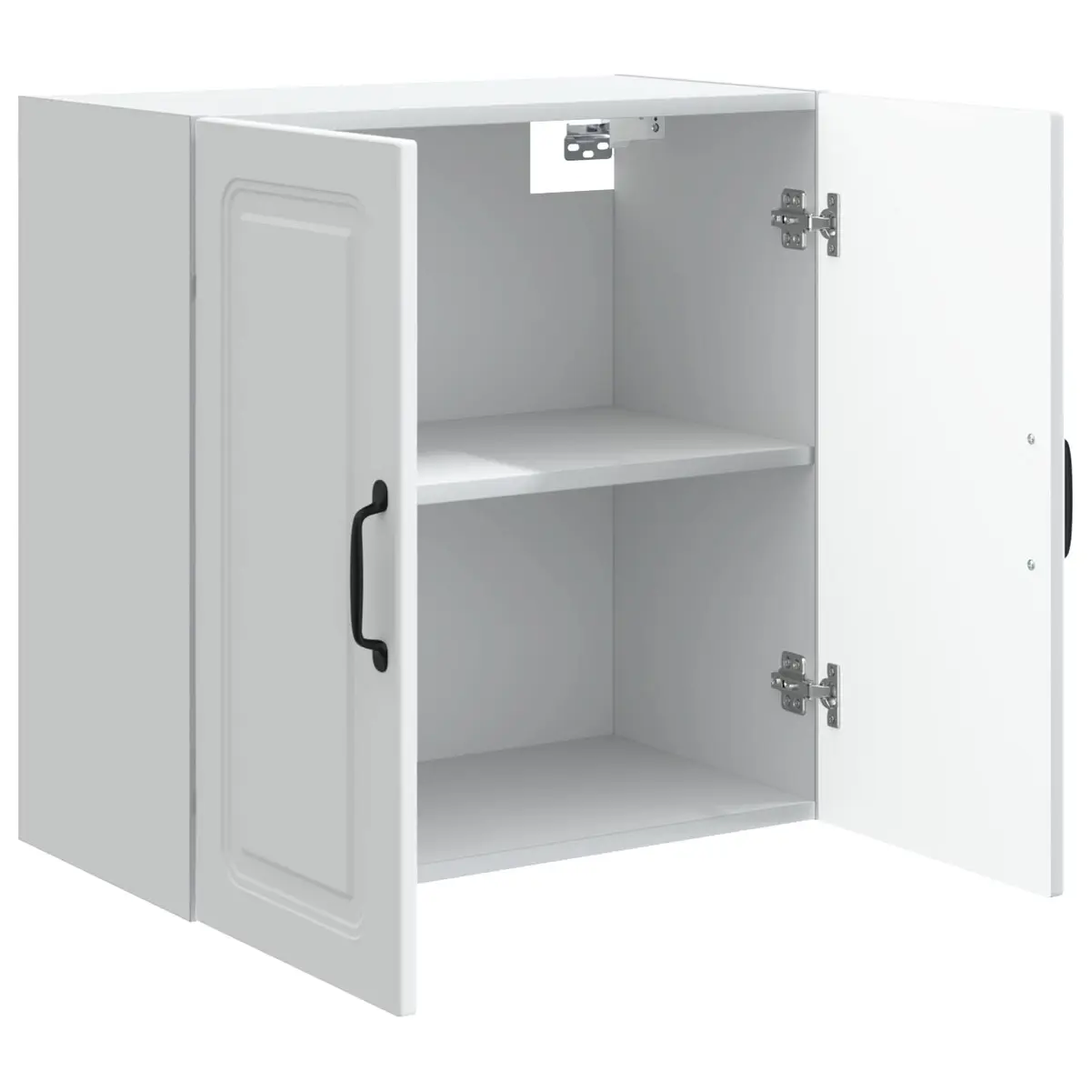 Wall-Mounted Storage Cabinet with Adjustable Shelves